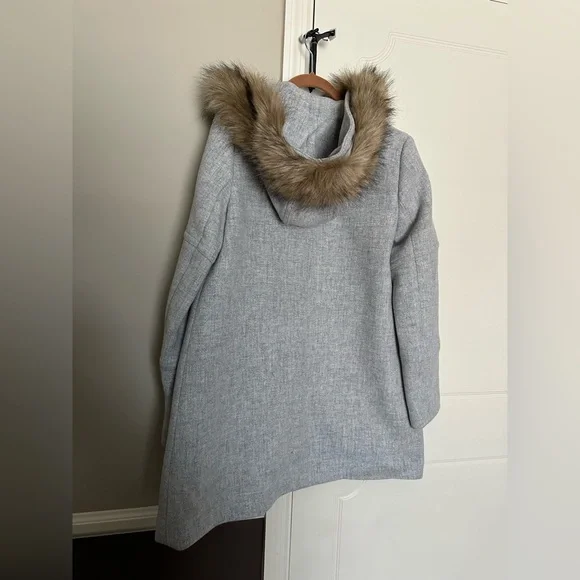 Jcrew Stadium Nello Gori Coat with faux fur hood - Picture 8 of 12